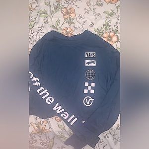 VANS CROPPED LONG SLEEVE T SHIRT